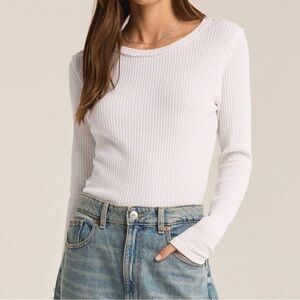 NWT Z SUPPLY Arlet Thermal Top Long Sleeved Shirt Size S NEW WITH TAGS